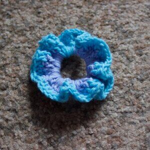 Hand Crocheted Scrunchies Multicolored